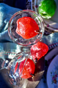 Close-up of strawberry on table