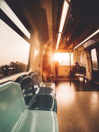 Interior of bus