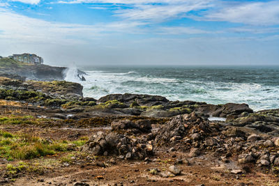 Scenic view of sea against sky