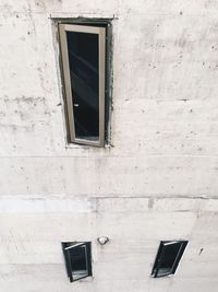 High angle view of building windows