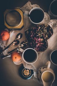 View of tea in kitchen