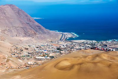 Panoramic view of beach against sky