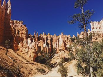 Rock formations in a desert