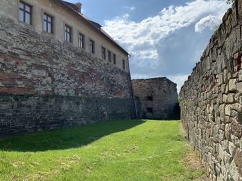 Panoramic shot of old building against sky