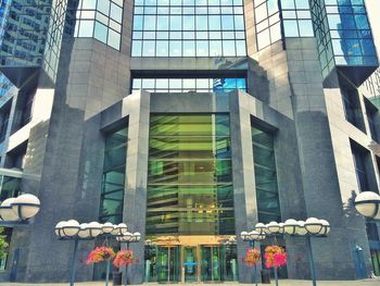 Low angle view of office building