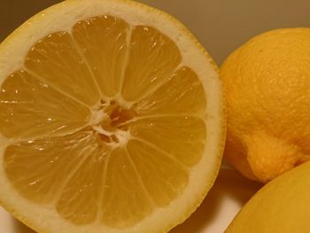 Close-up of lemon slices