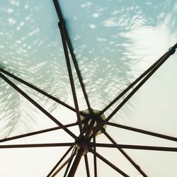 Low angle view of electricity pylon