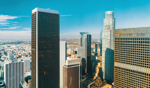 Low angle view of buildings against sky