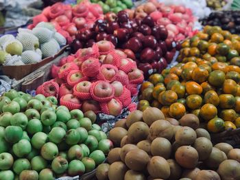 Fruits for sale at market stall