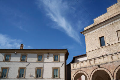 Low angle view of building against sky