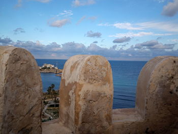 Panoramic view of sea against sky