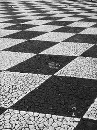 Full frame shot of cobblestone pavement