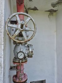 Close-up of rusty metal