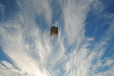 Floating lantern in the sky