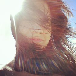 Close-up portrait of woman