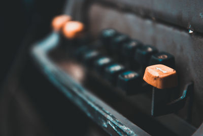 Close-up of computer keyboard