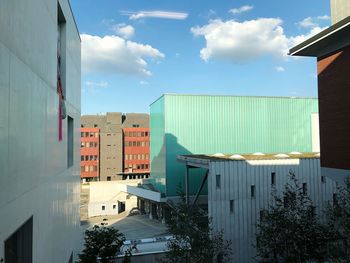 Buildings against sky in city