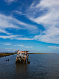 Scenic view of river against sky