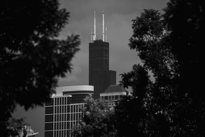 Low angle view of buildings against sky