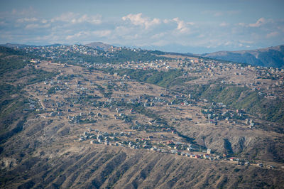 High angle view of cityscape