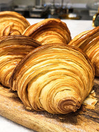 Close-up of food on table