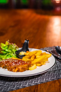 Close-up of food on plate