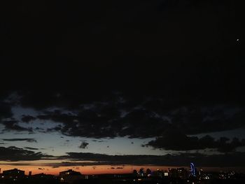 Clouds in sky at sunset