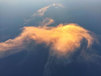 Low angle view of clouds in sky