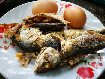 Close-up of food in plate