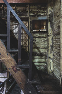 Interior of abandoned building