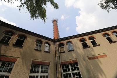 Low angle view of building against sky