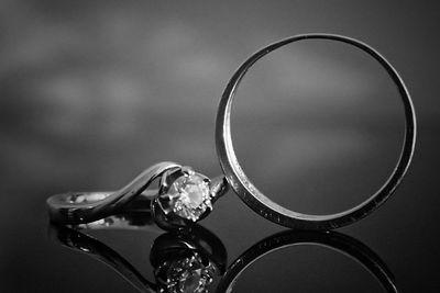 Close-up of wedding rings