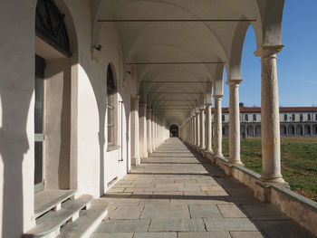 Corridor of historic building