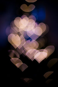 Defocused image of illuminated lights