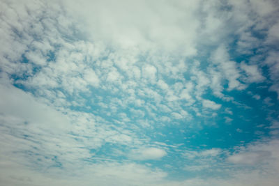 Low angle view of cloudy sky