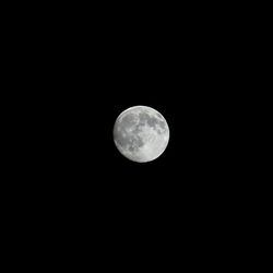 Low angle view of moon in sky