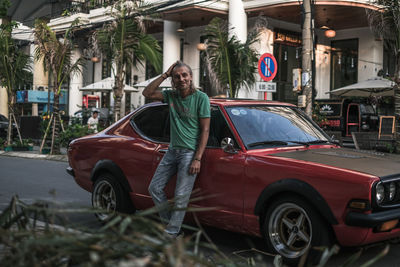 Cars on street