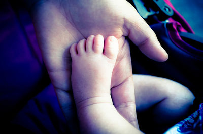 Low section of woman legs