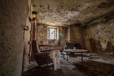 Interior of abandoned room