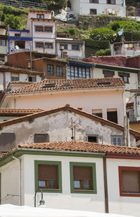 High angle view of residential building