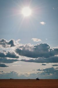 Scenic view of desert against sky