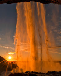 Scenic view of sky during sunset