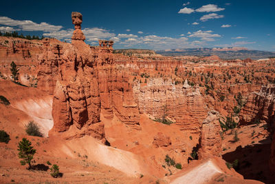 Scenic view of bryce canyon national park against sky