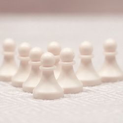 Close-up of game pieces