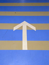 Close-up of arrow symbol