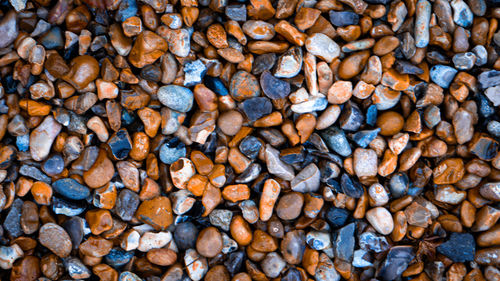 Full frame shot of pebbles