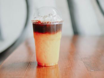 Close-up of drink on table