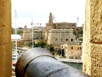 Low angle view of old ruin