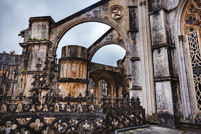 Low angle view of old building