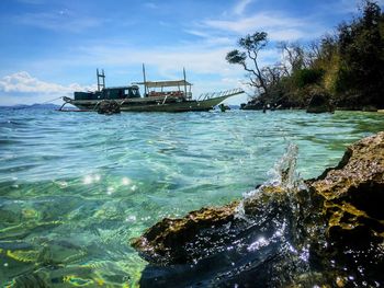 Scenic view of sea against sky